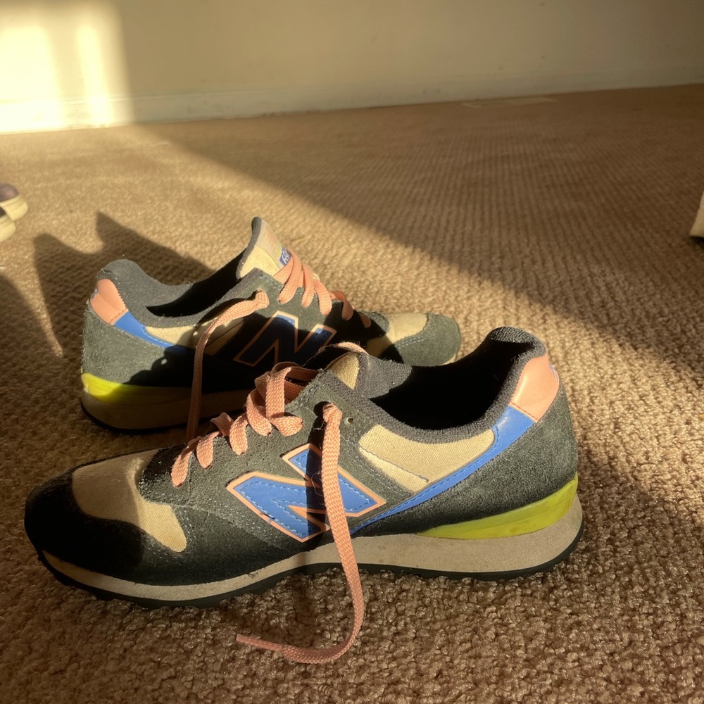 New Balance J Crew 696 Retro Runner Sneakers - Picture 2 of 6
